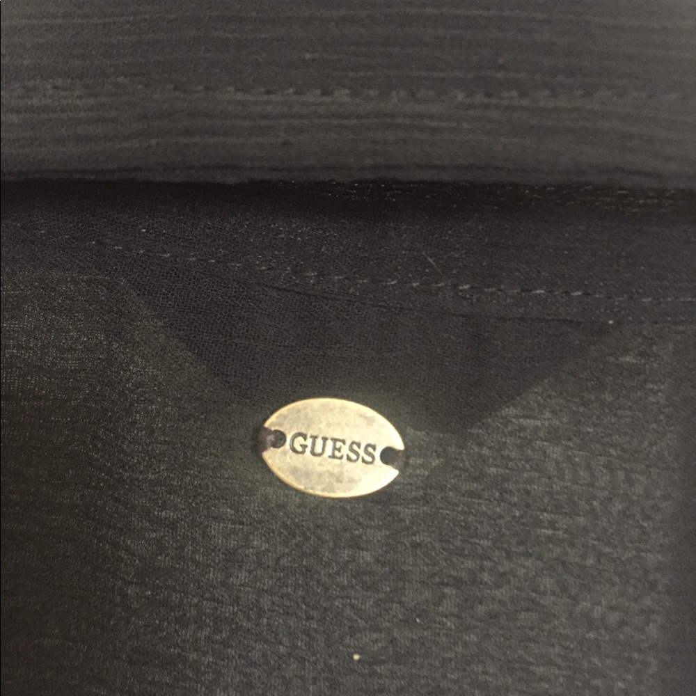 GUESS Los Angeles Sheer Long Sleeve Blouse - Picture 3 of 5